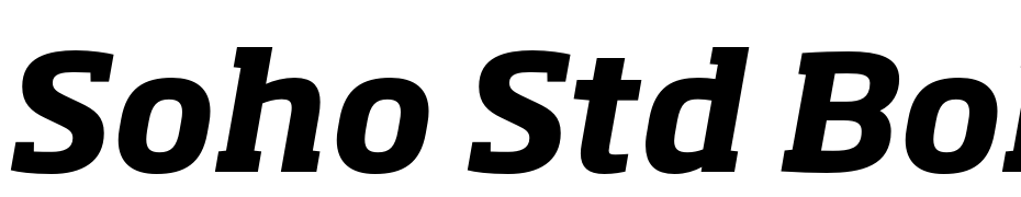 Soho Std Bold Italic Yazı tipi ücretsiz indir